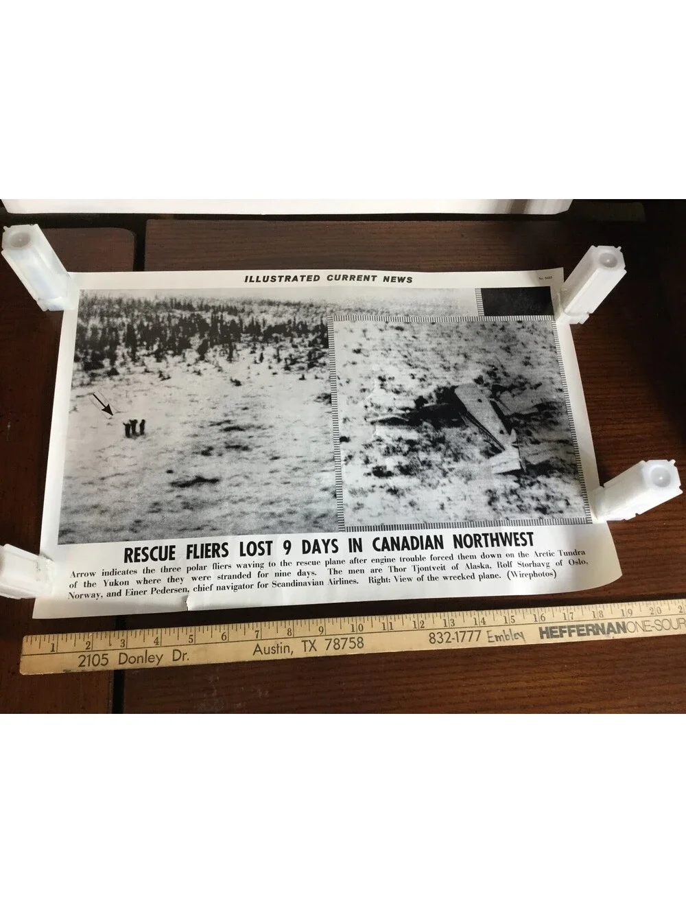 Illustrated Current News Photo - Rescue Crew Lost Canadian Northwest Yukon